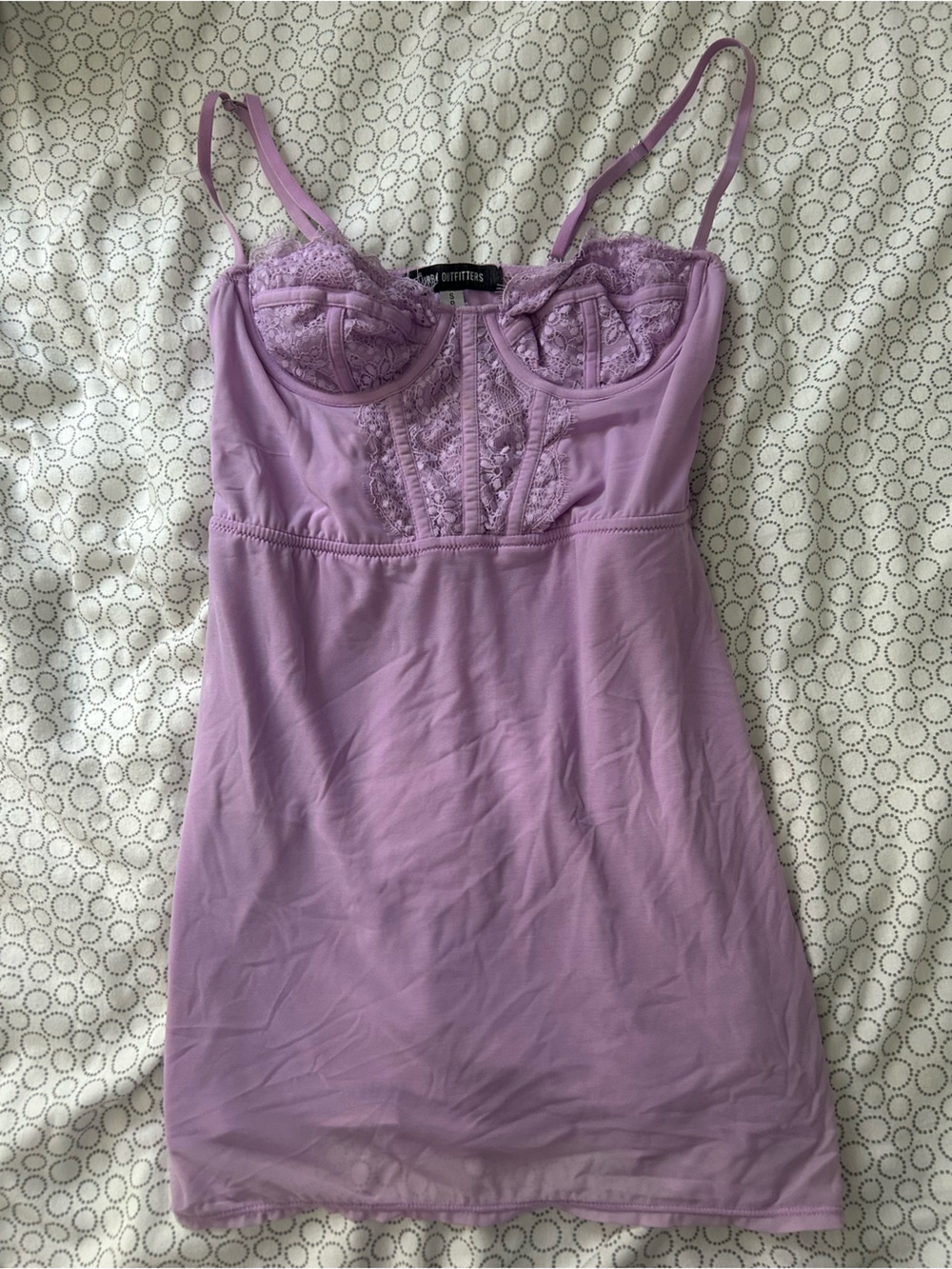 Urban Outfitters Lavender Lace Slip Dress